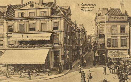 s-Gravenhage. Groenmarkt. Hoogstraat. - ongelopen, Verzamelen, Ansichtkaarten | Nederland, Ongelopen, Zuid-Holland, 1920 tot 1940