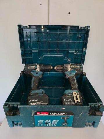 2x Makita DDF484 + 2x 5.0Ah Accu – In M-box beschikbaar voor biedingen