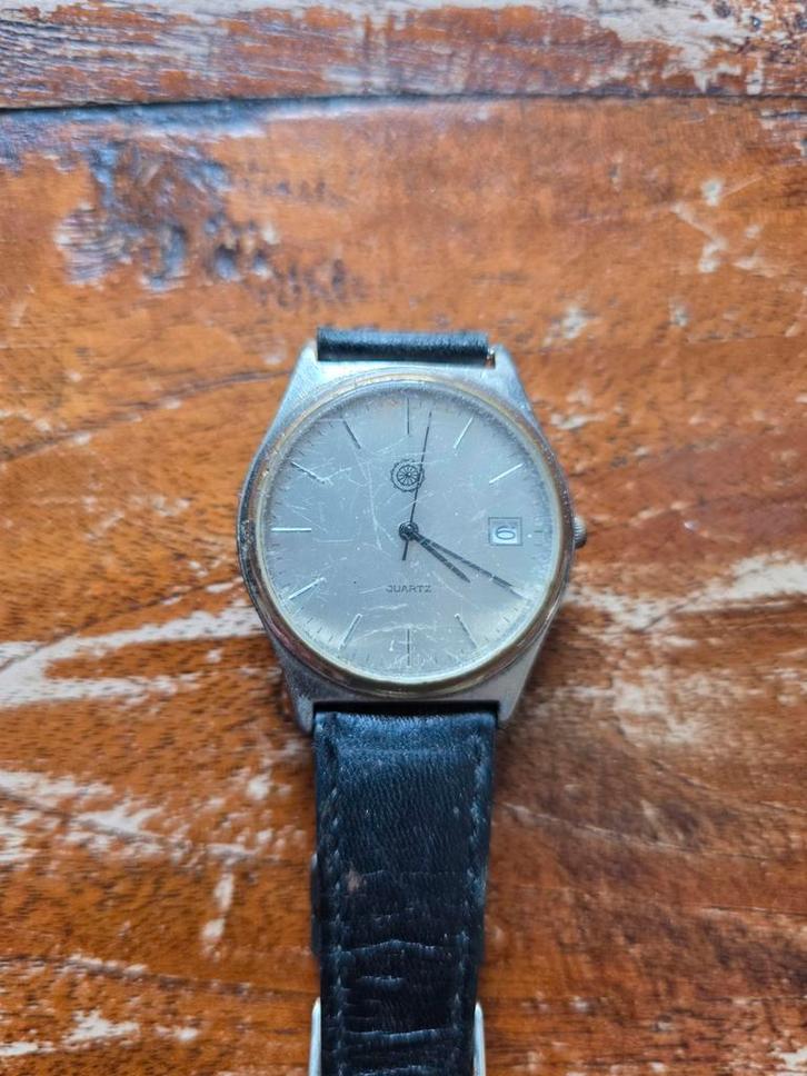 Hema Quartz Horloge - Vintage Look, Sieraden, Tassen en Uiterlijk, Horloges | Heren, Gebruikt, Polshorloge, Overige merken, Staal