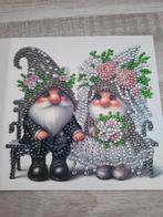 Diamond Painting Kaart - Bruiloft Gnomes, Hobby en Vrije tijd, Kaarten | Zelf maken, Ophalen of Verzenden, Nieuw, Overige thema's