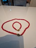 Mooie koraalketting, Ophalen of Verzenden, Zo goed als nieuw, Steen of Mineraal, Met edelsteen