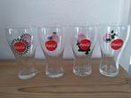 Coca Cola 4 glazen met kerstdecor, Ophalen of Verzenden, Zo goed als nieuw, Gebruiksvoorwerp