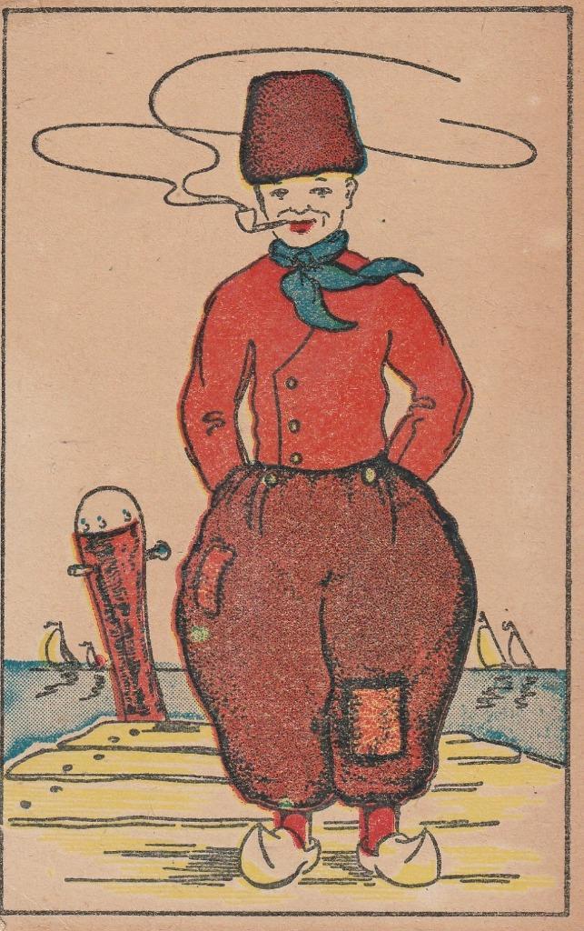 BOER KLEDERDRACHT JAREN 40 ZEER MOOIE OUDE KAART KH770, Verzamelen, Ansichtkaarten | Themakaarten, Ongelopen, 1940 tot 1960, Overige thema's