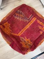 Nieuw Marrokaans berber wollen kelim, vloerkussen poef, Nieuw, Ophalen of Verzenden, 50 tot 75 cm, Vierkant