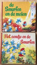 Vintage kartonboekje (2x) van De Smurfen - Peyo - ZGAN, Verzamelen, Ophalen of Verzenden, Gebruikt, Verschillende Smurfen