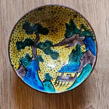 Klein zeldzaam oud Yoshidaya Revival kutani beschikbaar voor biedingen