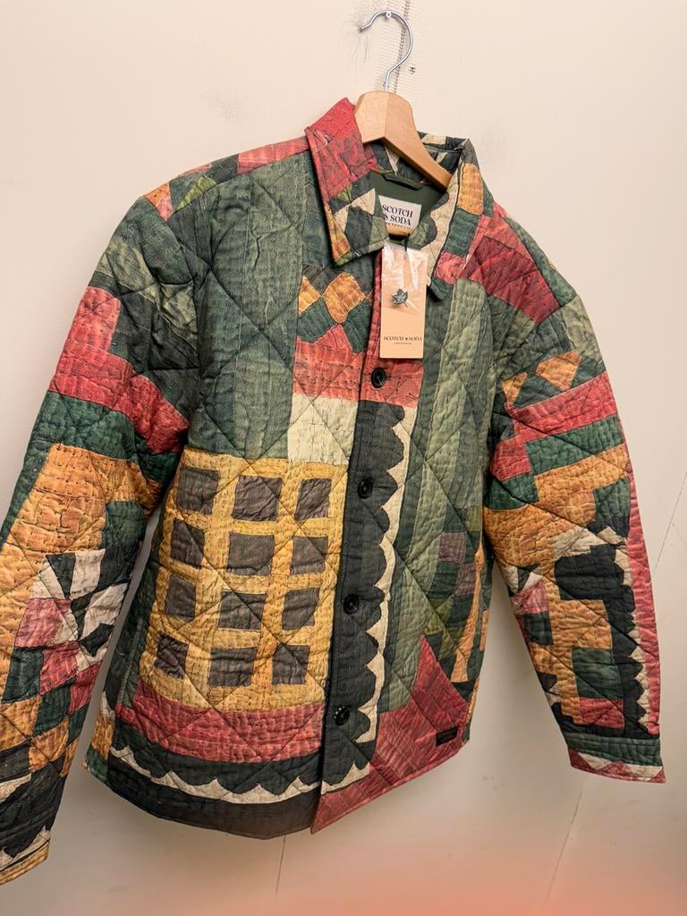 Nieuw scotch&soda patchwork jack M, Verzenden, Nieuw, Maat 48/50 (M)