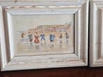 2 drukwerken strandgezicht, Antiek en Kunst, Kunst | Schilderijen | Klassiek, Ophalen of Verzenden