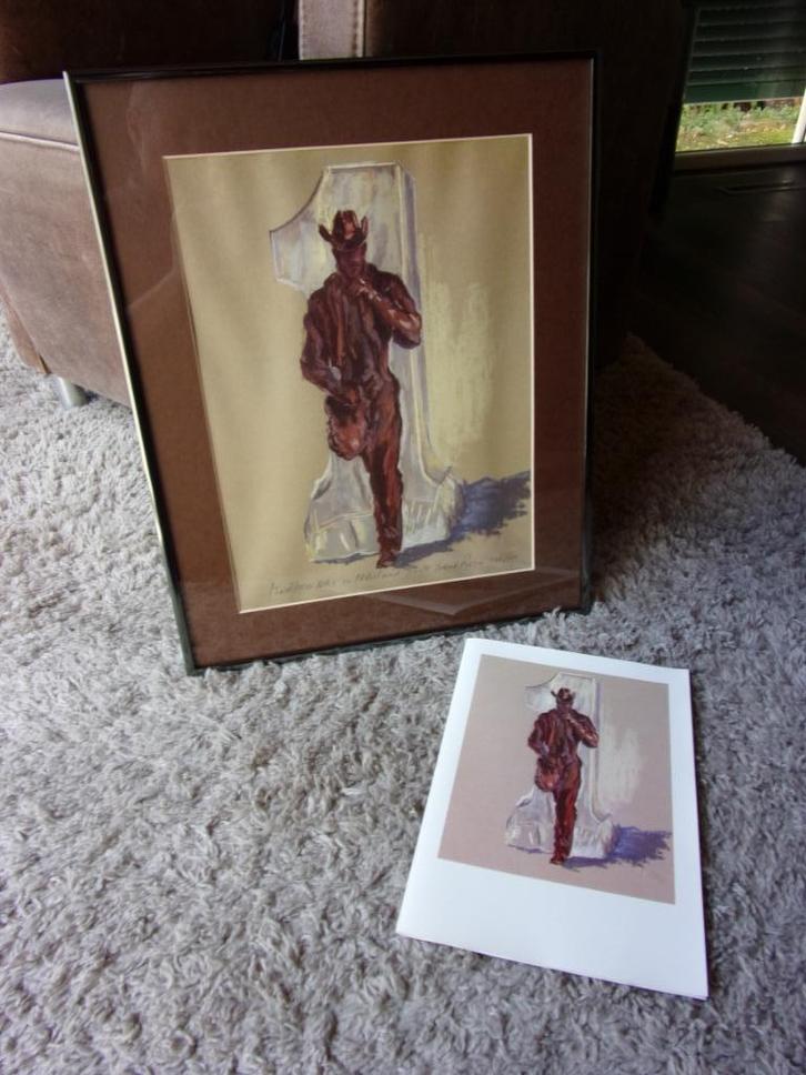LITHO MARLBORO MEN 1988/Nr.346/FRANK ROSEN/GESIGNE, Antiek en Kunst, Kunst | Litho's en Zeefdrukken, Ophalen