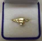 14 karaat gouden vintage ring maat 17 nr.1471, Sieraden, Tassen en Uiterlijk, Goud, Goud, 17 tot 18, Ophalen of Verzenden