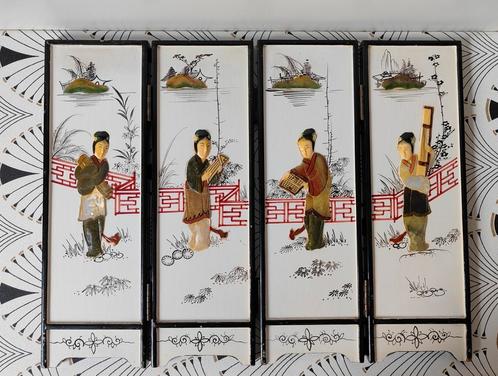 Tafelscherm Japan Vintage Oriëntaals, Antiek en Kunst, Curiosa en Brocante, Ophalen of Verzenden
