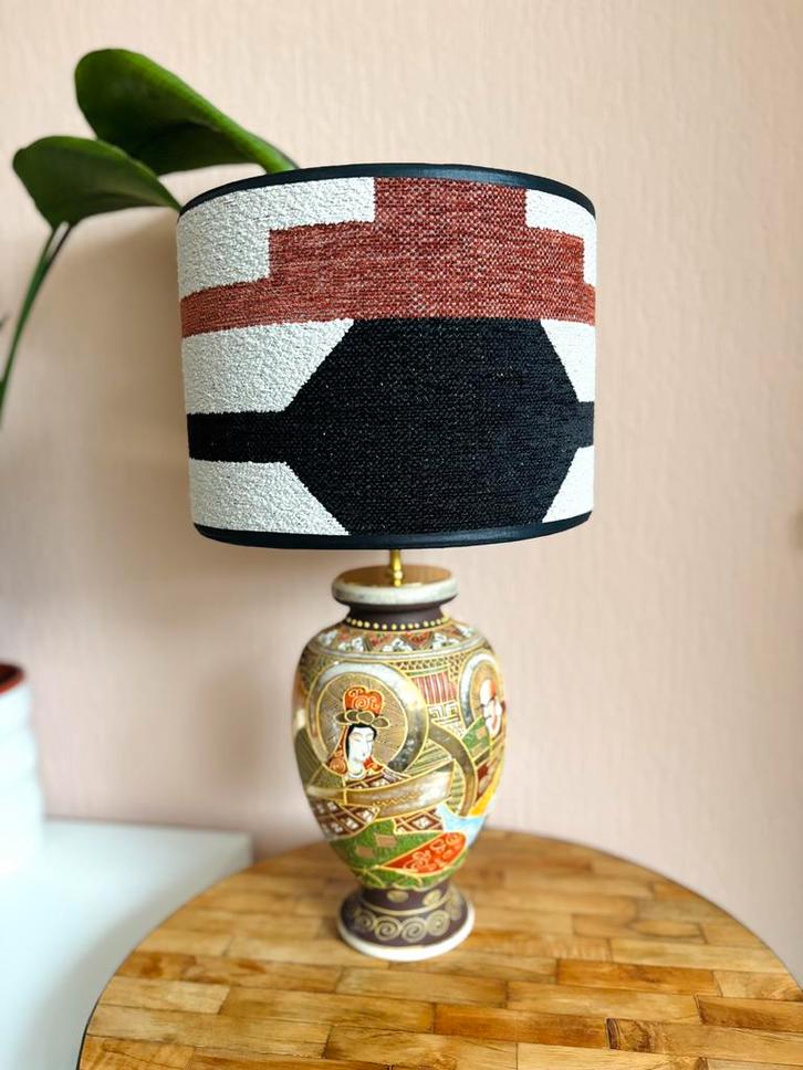 Satsuma vaaslamp, Huis en Inrichting, Lampen | Tafellampen, Zo goed als nieuw, Minder dan 50 cm, Ophalen of Verzenden