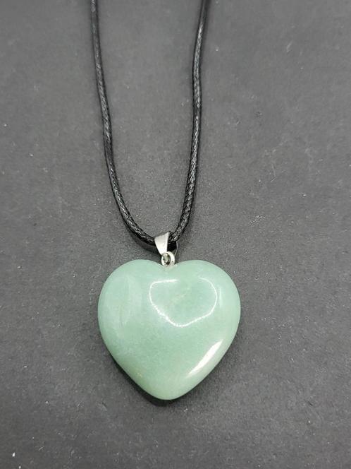 Aventurijn ketting, Sieraden, Tassen en Uiterlijk, Kettingen, Zo goed als nieuw, Overige materialen, Groen, Met hanger, Verstelbaar