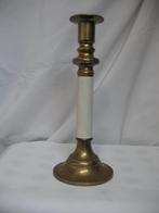 Koper Messing /Wit Kandelaar Vintage, Ophalen of Verzenden, Koper of Brons