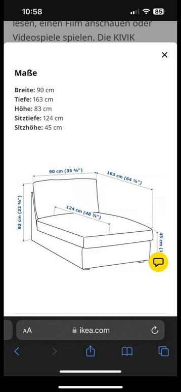 Ikea Kivik Sofa - Zo goed als nieuw - 100 euro - afbeelding 4