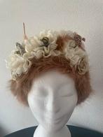 Bont Haarband Beige & Goud, Ophalen of Verzenden, Nieuw, Carnaval