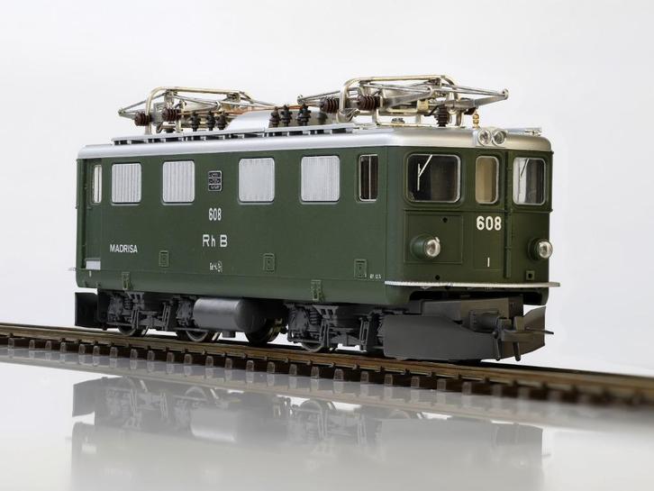 Nieuwe Bemo RhB E Lok Ge 4/4 I 606 "KESCH" (H0m), Hobby en Vrije tijd, Modeltreinen | H0, Nieuw, Locomotief, Gelijkstroom, Overige merken