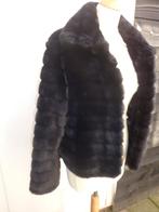 CARNAVAL, bontjas, zwart, jas, bont, boerenbruiloft, Carnaval, Ophalen of Verzenden, Kleding, Maat 34 (XS) of kleiner