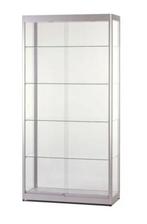 Glazen Vitrinekast met Aluminium Omranding - 80x40x180, Huis en Inrichting, Kasten | Vitrinekasten, Ophalen, Met plank(en), 50 tot 100 cm