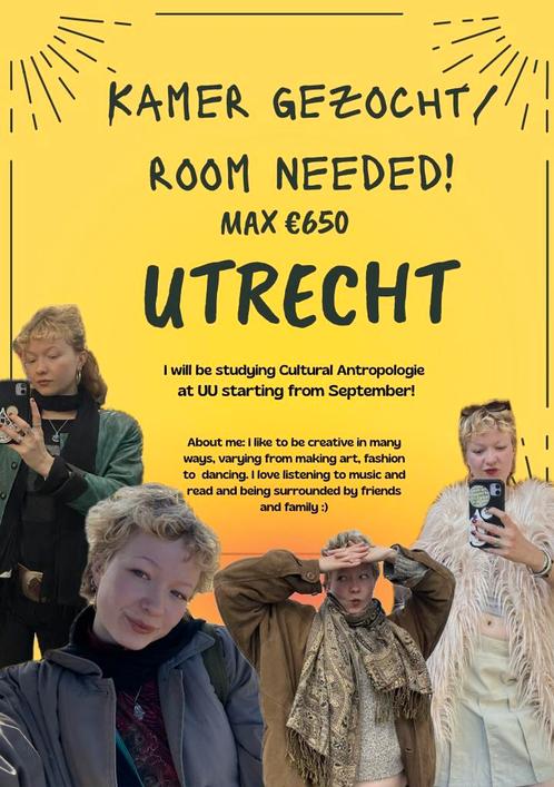 Kamer gezocht/room needed, Huizen en Kamers, Op zoek naar een kamer