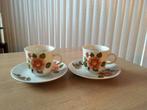 2 Kop en schotels Tirschenreuth, Bavaria, jaren '70, Huis en Inrichting, Keuken | Servies, Gebruikt, Ophalen of Verzenden, Overige stijlen