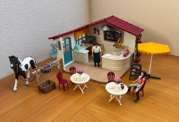 Schleich 42592 Horse Club Ruiter Café - in hele goede staat beschikbaar voor biedingen