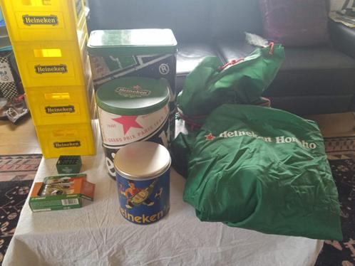 Heineken spullen blikken cd krat paraplu en meer, Verzamelen, Biermerken, Gebruikt, Overige typen, Heineken, Ophalen of Verzenden