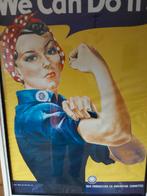 We can do it ! Rosy the Riverter by Norman Rockwell., Ophalen of Verzenden, Zo goed als nieuw, Rechthoekig Staand, Met lijst
