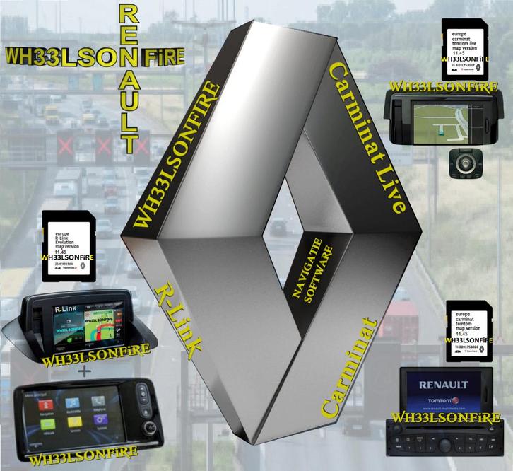 Carminat Live + Carminat + Renault sd RLink v11.45, Computers en Software, Navigatiesoftware, Zo goed als nieuw, Update, Heel Europa