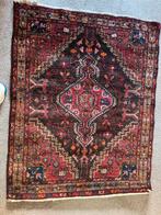 Vintage Oosters Tapijt Pers Perzsisch, Gebruikt, Bruin, Rechthoekig, 50 tot 100 cm