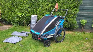 Thule Chariot Cross 2-zits multi sport fietskar ZGAN+extra's beschikbaar voor biedingen