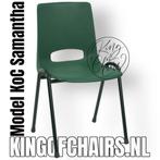 Kantinestoelen Samantha groen kuipstoelen stapelstoelen, Everardo, Nieuw, Info@everardo.nl, Ophalen of Verzenden