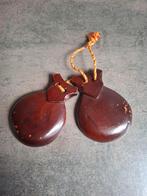 Vintage houten Spaanse castagnetten., Ophalen of Verzenden