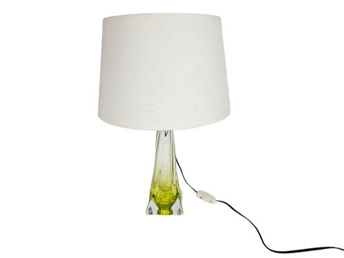 Christalleries de Val St Lambert  -  België - kristal - 70s, Huis en Inrichting, Lampen | Tafellampen, Gebruikt, 50 tot 75 cm