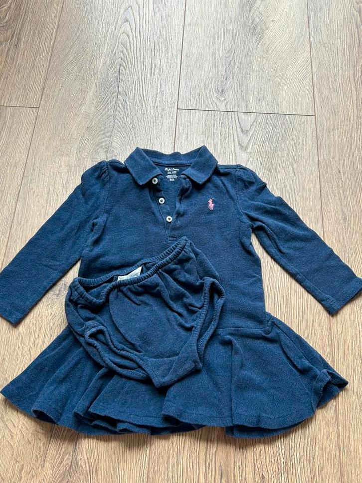 Ralph Lauren blauw jurkje maat 92 (24M), Kinderen en Baby's, Kinderkleding | Maat 92, Zo goed als nieuw, Meisje, Jurk of Rok, Ophalen of Verzenden