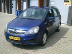 Opel Zafira 1.8 Business 7-pers. Airco Lm-Velgen Stuurbekr., Auto's, Opel, Stof, 4 cilinders, Blauw, Origineel Nederlands