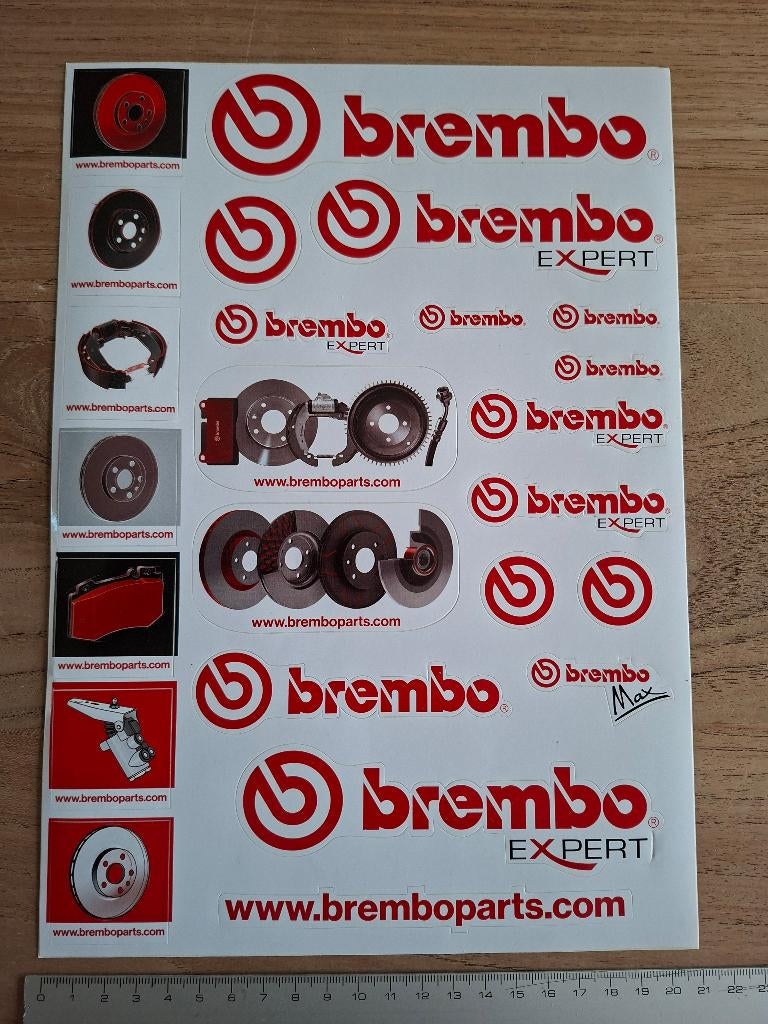 Stickervel A4 Brembo, Verzenden, Zo goed als nieuw, Sport