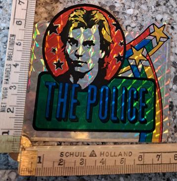 Vintage sticker popgroep The Police glitter sticker  beschikbaar voor biedingen