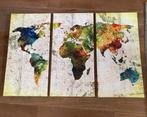 Drie Luik- wereldkaart, Minder dan 50 cm, Schilderij, Zo goed als nieuw, Ophalen