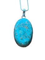 Handgemaakte Peruviaanse Turkoois Edelsteen Ketting, Sieraden, Tassen en Uiterlijk, Kettingen, Blauw, Nieuw, Ophalen of Verzenden