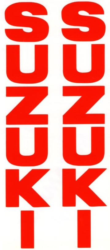 Suzuki verticaal sticker set #19 beschikbaar voor biedingen