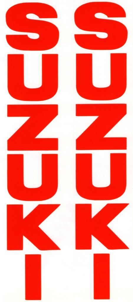 Suzuki verticaal sticker set #19, Motoren, Accessoires | Stickers, Verzenden