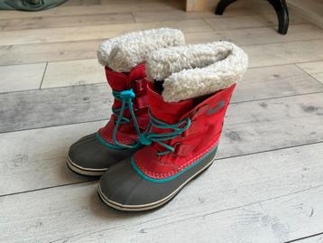 Sorel winter boots rood maat 34 beschikbaar voor biedingen