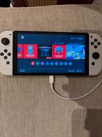 Nintendo Switch OLED Wit + Extra Joy-Cons & 128GB SD, Spelcomputers en Games, Ophalen, Zo goed als nieuw, Met 2 controllers, Switch OLED