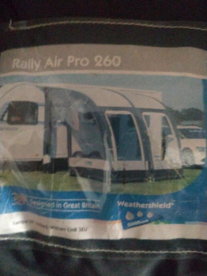 KAMPA DOMETIC OPBLAASBARE VOORTENT caravan RALLY AIR PRO 260, Caravans en Kamperen, Tenten, Zo goed als nieuw, Ophalen of Verzenden