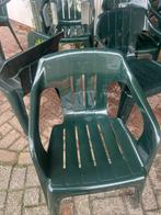 10 kunststof stapelbare tuinstoelen, Tuin en Terras, Tuinstoelen, Ophalen, Gebruikt, Kunststof