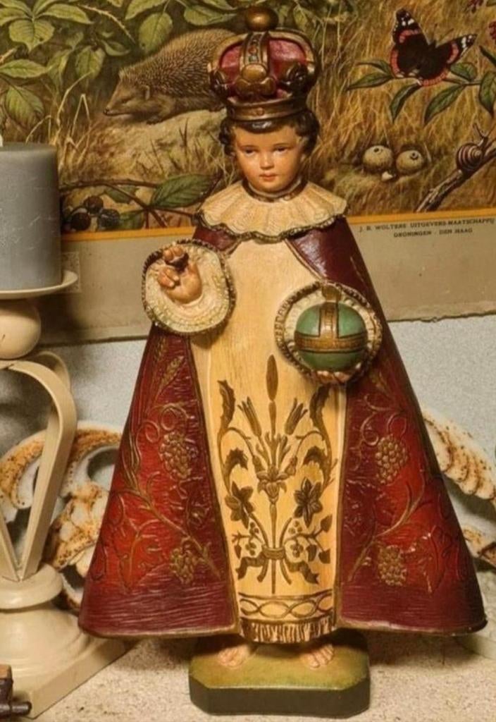 Brocant beeld kindje van Praag, Antiek en Kunst, Ophalen