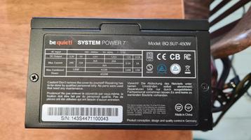 be quiet! system power 7 450 watt beschikbaar voor biedingen