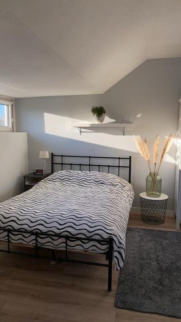 Zwart Stalen bedframe Tweepersoonsbed 140x200 - afbeelding 6