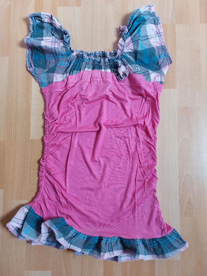Roze top, Kleding | Dames, Tops, Gedragen, Maat 38/40 (M), Roze, Korte mouw, Ophalen of Verzenden
